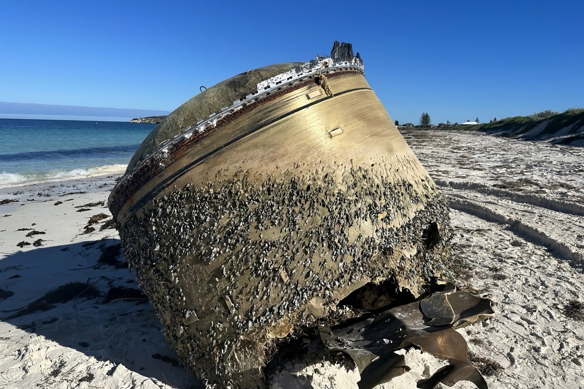 Mysterious Cylinder Washes Up on Beach, Is It Space Junk?